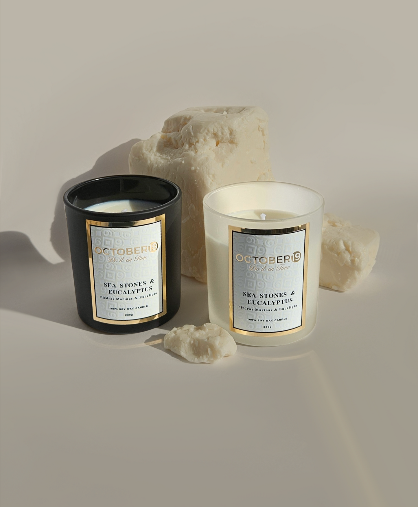 Vela Aromática Piedras Marinas & Eucalipto