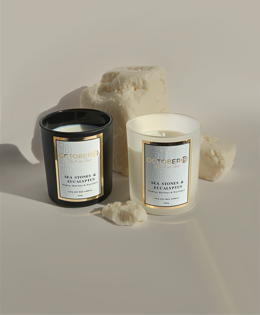Vela Aromática Piedras Marinas & Eucalipto