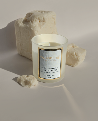 Vela Aromática Piedras Marinas & Eucalipto