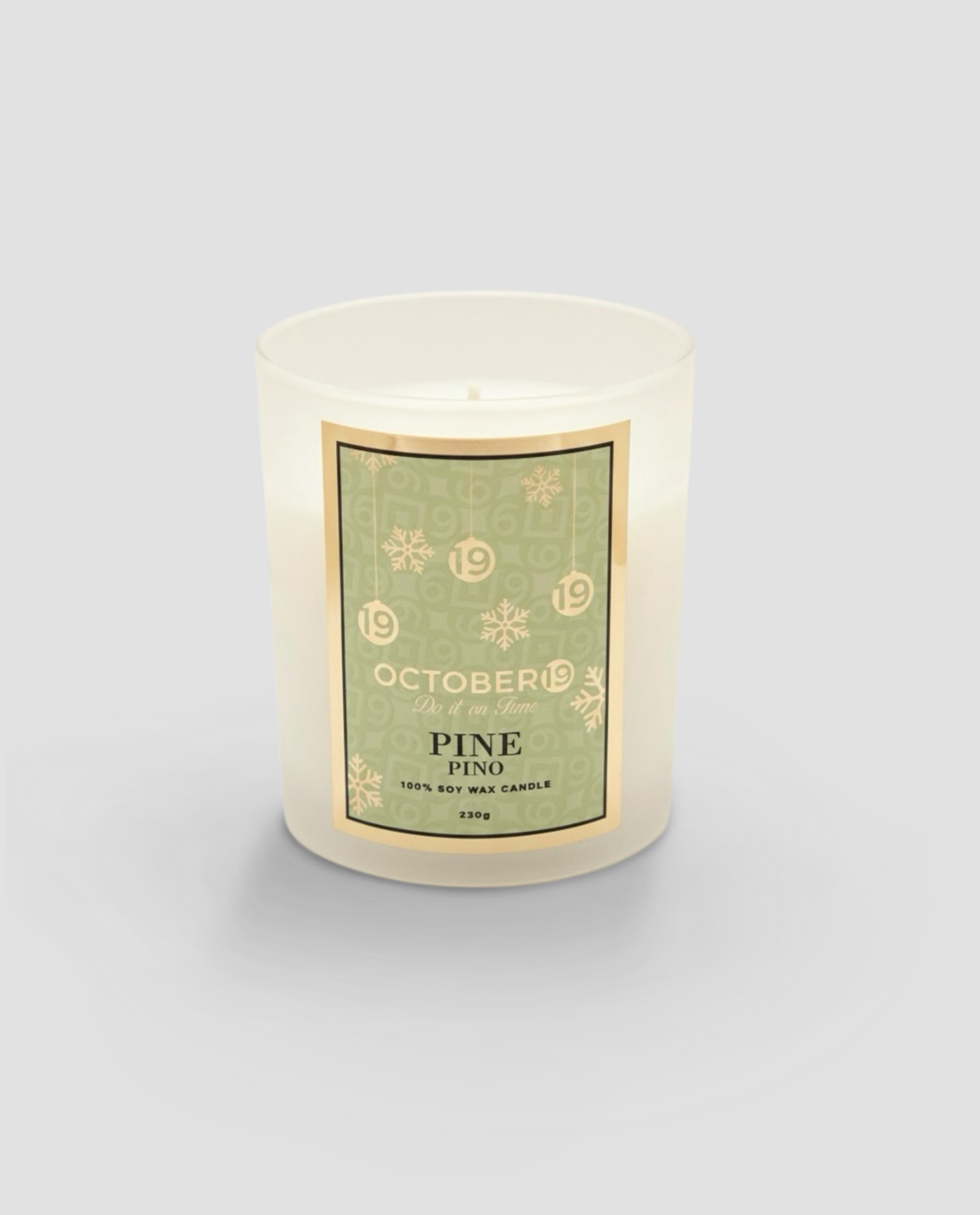 Vela aromática pino