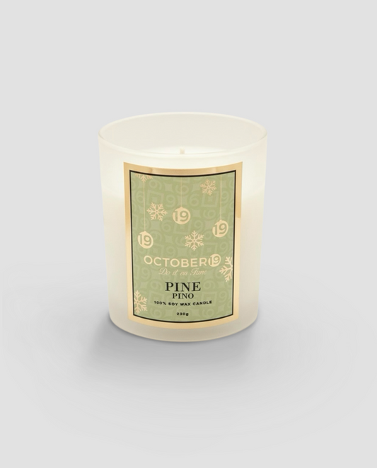 Vela aromática pino